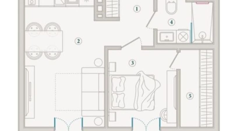 Продается 1-комнатная квартира от застройщика, 61.1 м², Анапа, Корпус                                                     3